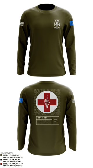 Long Sleeve Performance Shirt, , Army, Teamtime, Team time, sublimation, custom sports apparel, team uniforms, spirit wear, spiritwear, sports uniforms, custom shirts, team store, custom team store, fundraiser sports, apparel fundraiser