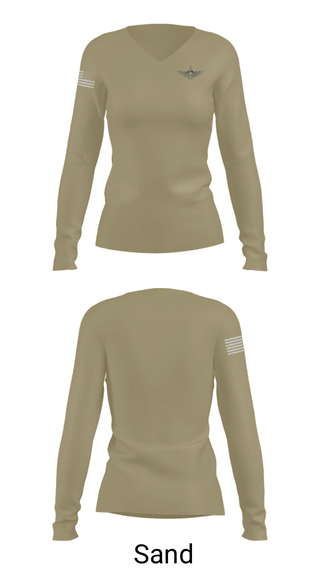 Women's Long Sleeve Vneck Shirt, , Navy, Teamtime, Team time, sublimation, custom sports apparel, team uniforms, spirit wear, spiritwear, sports uniforms, custom shirts, team store, custom team store, fundraiser sports, apparel fundraiser