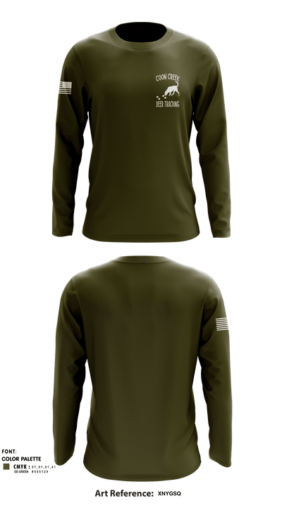 Coon Creek Deer Tracking 80561059 Long Sleeve Performance Shirt - 3