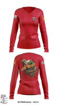 D 4-3 ADA 71951735 Women's Long Sleeve V-neck Shirt - 49