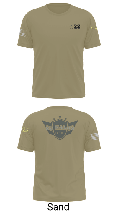 22 Halos 54349080 Short Sleeve Performance Shirt - 36