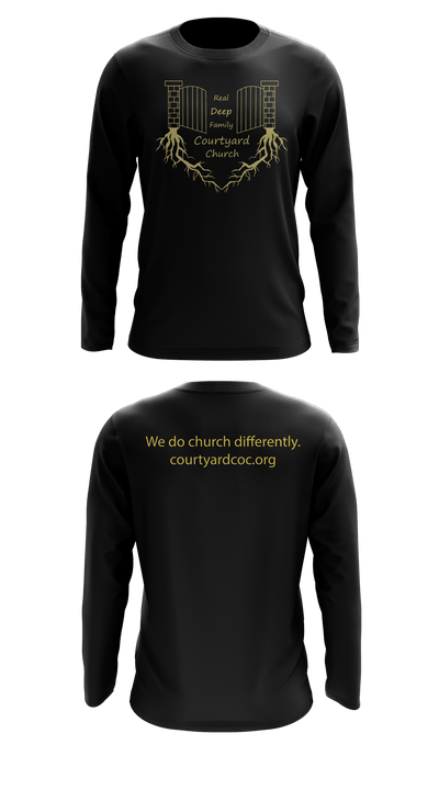 Courtyard Chuch 37286717 Long Sleeve Performance Shirt - 37