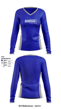 SDHSAA 19396685 Women's Long Sleeve V-neck Shirt - 1