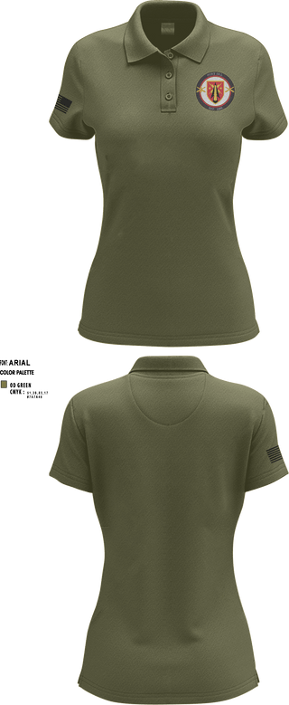 Women's Short Sleeve Performance Polo, , Army, Teamtime, Team time, sublimation, custom sports apparel, team uniforms, spirit wear, spiritwear, sports uniforms, custom shirts, team store, custom team store, fundraiser sports, apparel fundraiser