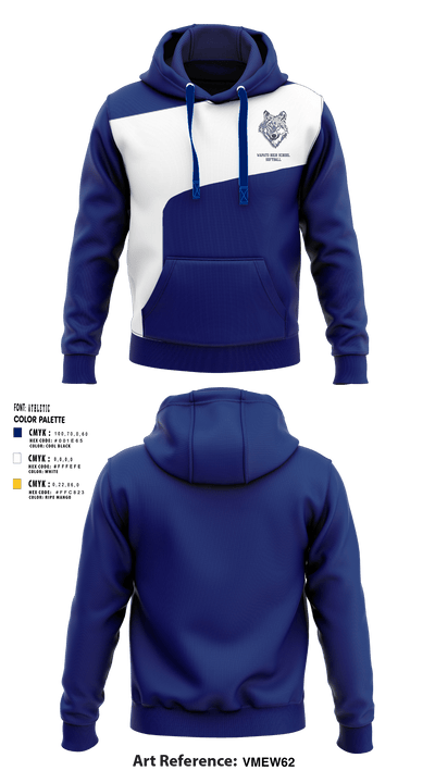Wapato High School Softball 65276755 Hoodie - 1