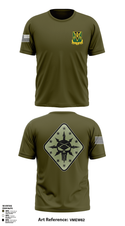 C Co 1-635th AR 23122236 Short Sleeve Performance Shirt - 2