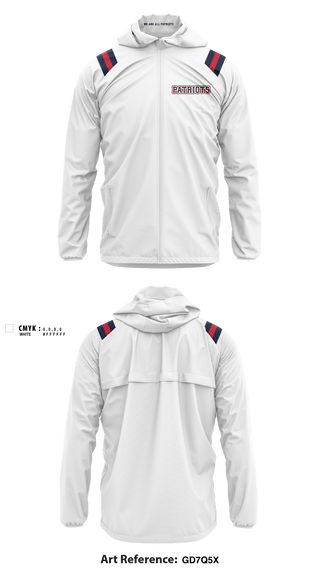 Windbreaker, Merrimack Valley Flag Football, Football, Teamtime, Team time, sublimation, custom sports apparel, team uniforms, spirit wear, spiritwear, sports uniforms, custom shirts, team store, custom team store, fundraiser sports, apparel fundraiser