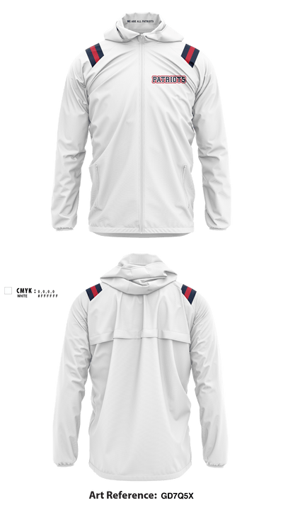 Merrimack Valley Flag Football 51050424 Windbreaker - 5