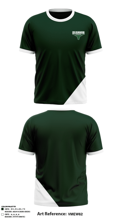 Eleanor Lemaire Junior High School 40593565 Short Sleeve Performance Shirt - 1