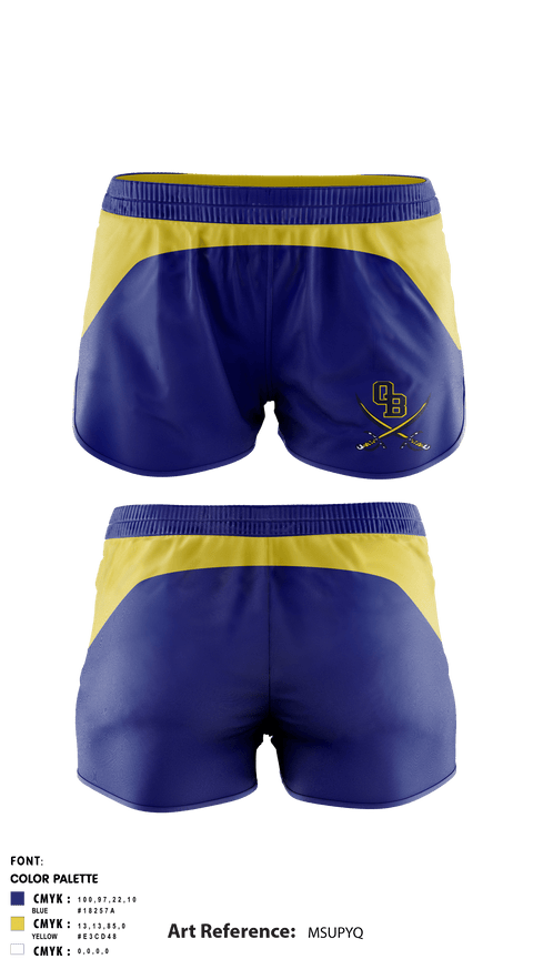 Women's Shorts, Conquistadors, Softball, Teamtime, Team time, sublimation, custom sports apparel, team uniforms, spirit wear, spiritwear, sports uniforms, custom shirts, team store, custom team store, fundraiser sports, apparel fundraiser