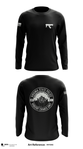 Long Sleeve Performance Shirt, Violent Crimes Unit, Police, Teamtime, Team time, sublimation, custom sports apparel, team uniforms, spirit wear, spiritwear, sports uniforms, custom shirts, team store, custom team store, fundraiser sports, apparel fundraiser