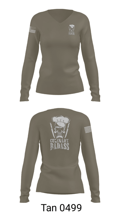 776 Brigade Engineer Batallion 36594934 Women's Long Sleeve V-neck Shirt - 39