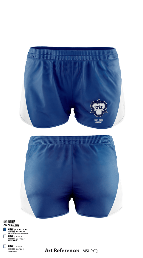 Women's Shorts, Holy Child Academy, Spirit Store, Teamtime, Team time, sublimation, custom sports apparel, team uniforms, spirit wear, spiritwear, sports uniforms, custom shirts, team store, custom team store, fundraiser sports, apparel fundraiser