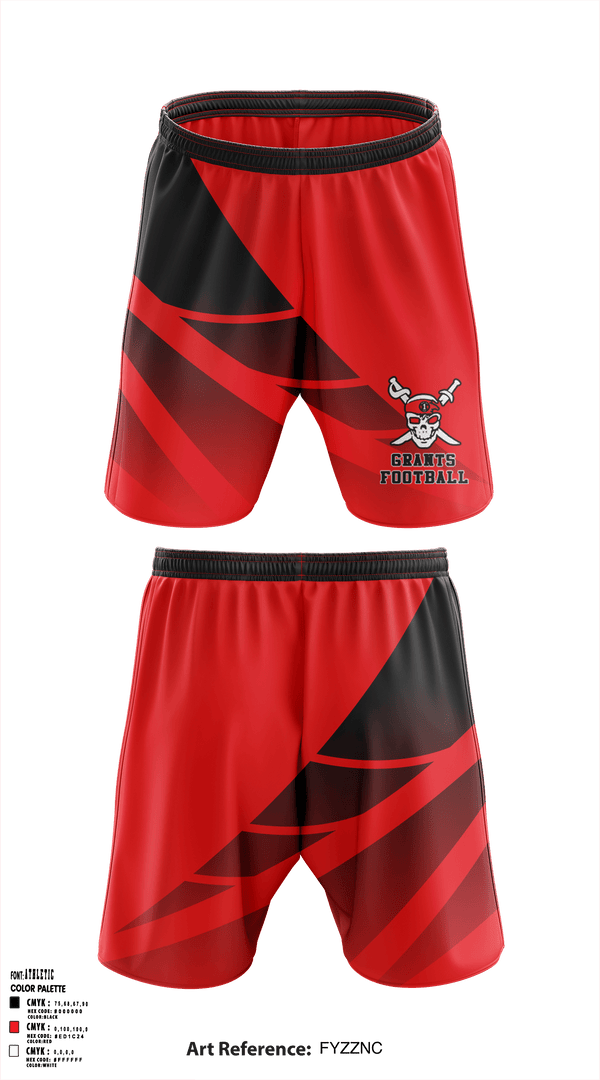 Athletic Shorts With Pockets, Pirates, Football, Teamtime, Team time, sublimation, custom sports apparel, team uniforms, spirit wear, spiritwear, sports uniforms, custom shirts, team store, custom team store, fundraiser sports, apparel fundraiser