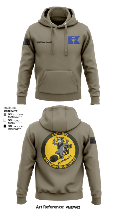 E 501st 1 AD, CAB AVMX 41273123 Hoodie - 5
