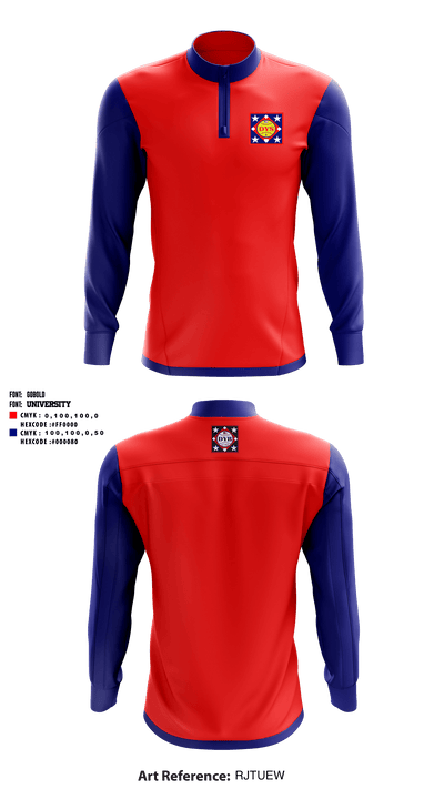 Dixie Youth Baseball 63036253 Quarter Zip Jacket - 1