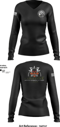 Fugitive Apprehension Street team 69883467 Women's Long Sleeve V-neck Shirt - 1