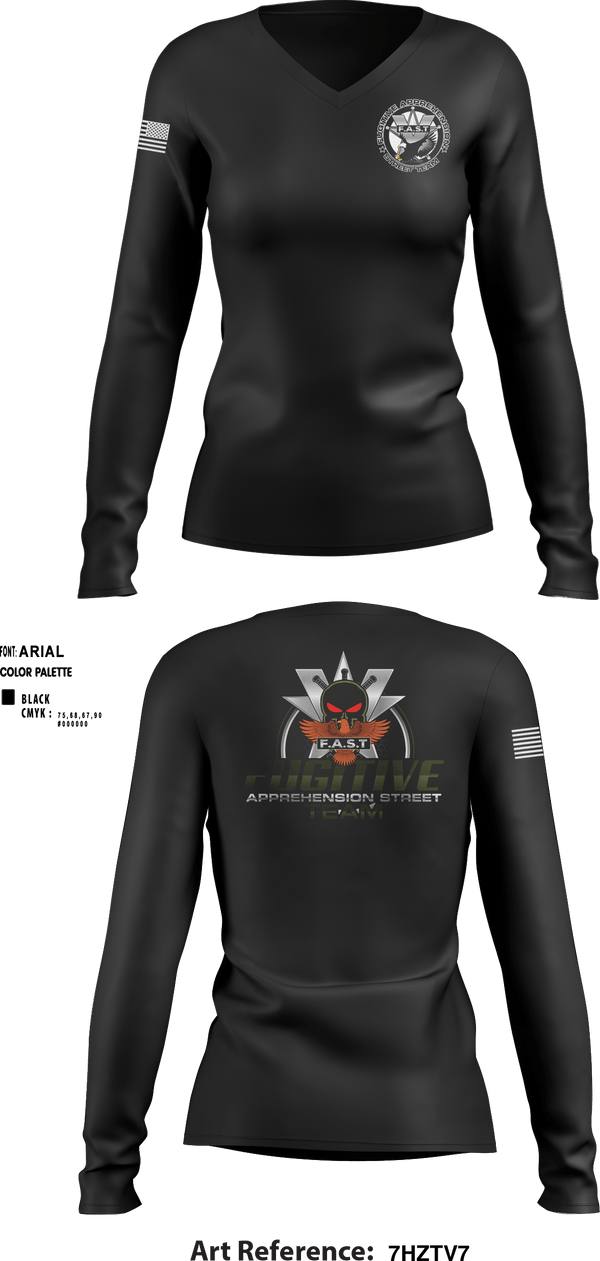 Women's Long Sleeve Vneck Shirt, , Police, Teamtime, Team time, sublimation, custom sports apparel, team uniforms, spirit wear, spiritwear, sports uniforms, custom shirts, team store, custom team store, fundraiser sports, apparel fundraiser