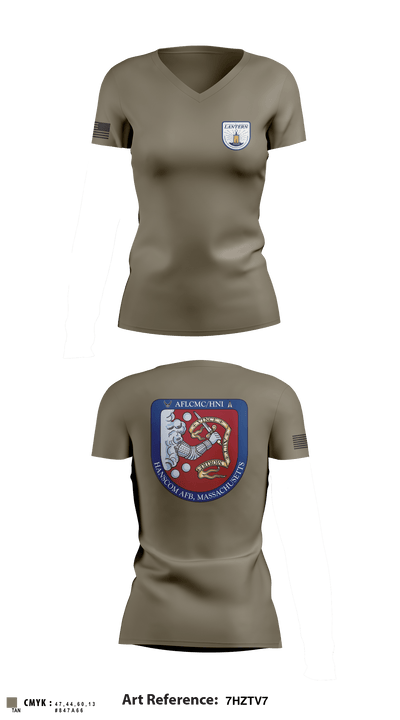 Lantern 4469312 Women's Short Sleeve V-neck Shirt - 2