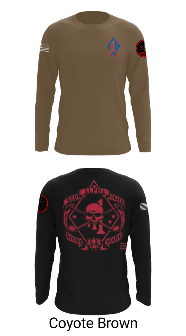 Long Sleeve Performance Shirt, , Marines, Teamtime, Team time, sublimation, custom sports apparel, team uniforms, spirit wear, spiritwear, sports uniforms, custom shirts, team store, custom team store, fundraiser sports, apparel fundraiser