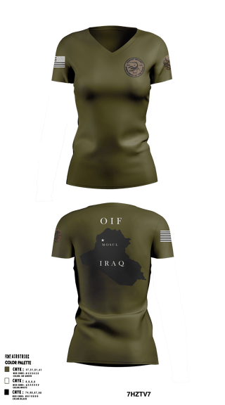 Women's Short Sleeve Vneck Shirt, , Army, Teamtime, Team time, sublimation, custom sports apparel, team uniforms, spirit wear, spiritwear, sports uniforms, custom shirts, team store, custom team store, fundraiser sports, apparel fundraiser