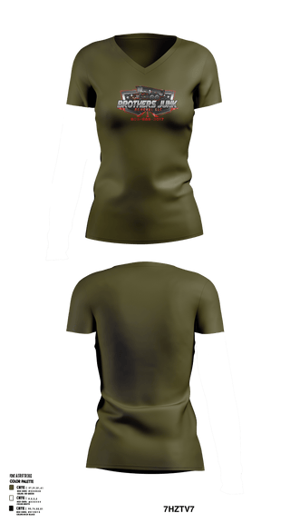 Women's Short Sleeve Vneck Shirt, Brothers Junk Removal LLCBrothers Junk Removal LLC, , Teamtime, Team time, sublimation, custom sports apparel, team uniforms, spirit wear, spiritwear, sports uniforms, custom shirts, team store, custom team store, fundraiser sports, apparel fundraiser