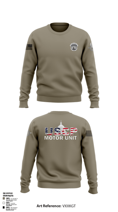 USCP Motor Unit 10127090 Crew Neck Sweatshirt - 50