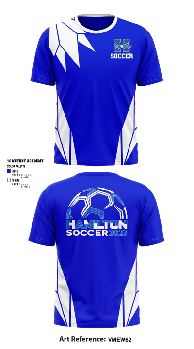 Hamilton High School Soccer 75906986 Short Sleeve Performance Shirt - 2
