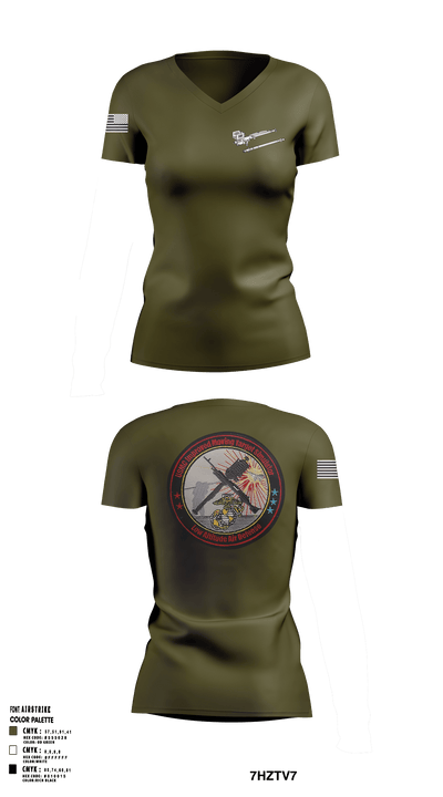 LAAD 78111805 Women's Short Sleeve V-neck Shirt - 1