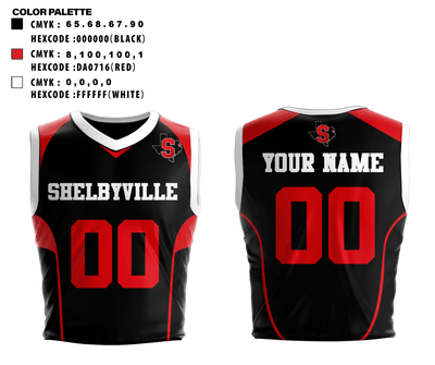 Shelbyville High School Basketball 9973042 Basketball Uniform - 1
