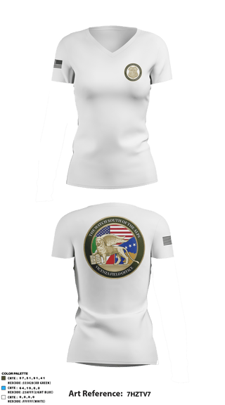 Women's Short Sleeve Vneck Shirt, , Army, Teamtime, Team time, sublimation, custom sports apparel, team uniforms, spirit wear, spiritwear, sports uniforms, custom shirts, team store, custom team store, fundraiser sports, apparel fundraiser