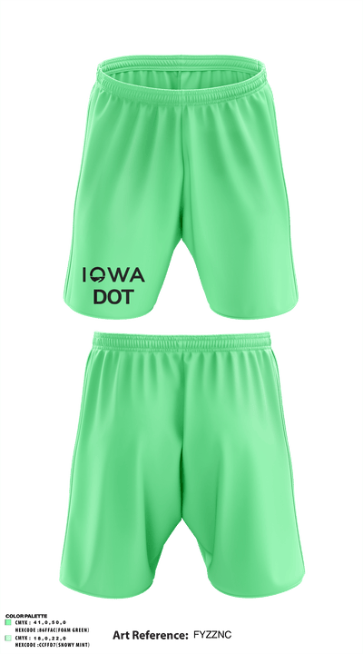 Iowa DOT 52653501 Athletic Shorts With Pockets - 1