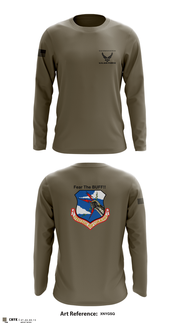 Long Sleeve Performance Shirt, 11th Bomb Sqadron, Air Force, Teamtime, Team time, sublimation, custom sports apparel, team uniforms, spirit wear, spiritwear, sports uniforms, custom shirts, team store, custom team store, fundraiser sports, apparel fundraiser
