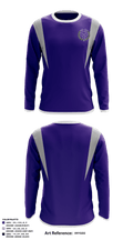 Pontiac High School Basketball 16191707 Long Sleeve Performance Shirt - 1