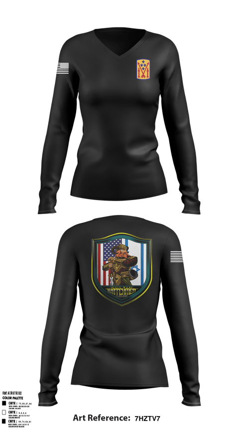 Women's Long Sleeve Vneck Shirt, , Army, Teamtime, Team time, sublimation, custom sports apparel, team uniforms, spirit wear, spiritwear, sports uniforms, custom shirts, team store, custom team store, fundraiser sports, apparel fundraiser