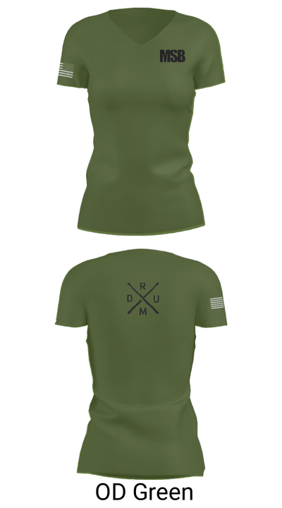 MSB DrumLine 23-24 50749009 Women's Short Sleeve V-neck Shirt - 22