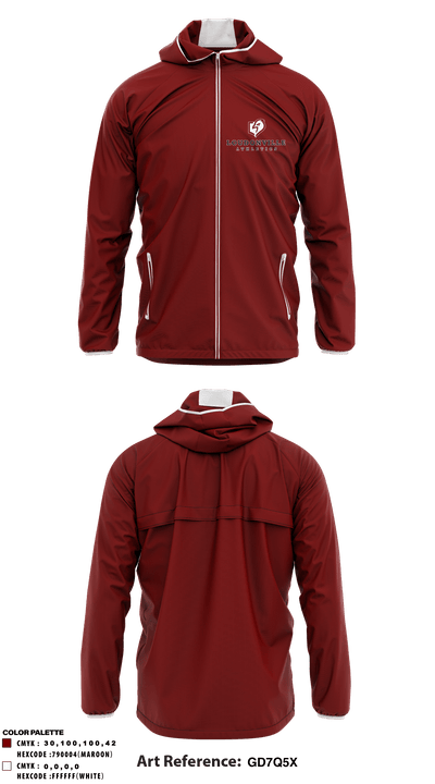 Loudonville Christian Middle School 37060870 Windbreaker - 2