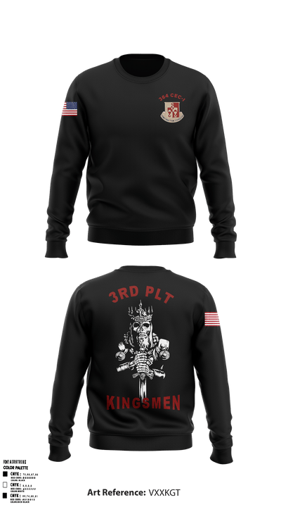 3rd plt kingsmen 28841711 Crew Neck Sweatshirt - 2
