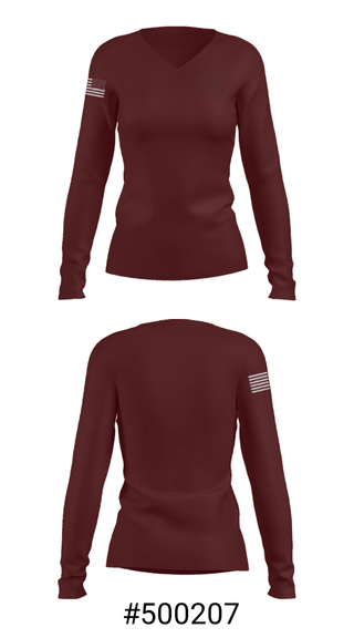 Women's Long Sleeve Vneck Shirt, Johnson City High School Basketball, Men's Basketball, Teamtime, Team time, sublimation, custom sports apparel, team uniforms, spirit wear, spiritwear, sports uniforms, custom shirts, team store, custom team store, fundraiser sports, apparel fundraiser