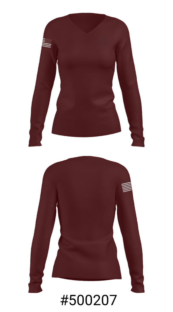 Women's Long Sleeve Vneck Shirt, Johnson City High School Basketball, Men's Basketball, Teamtime, Team time, sublimation, custom sports apparel, team uniforms, spirit wear, spiritwear, sports uniforms, custom shirts, team store, custom team store, fundraiser sports, apparel fundraiser