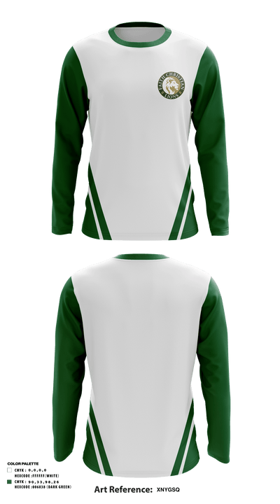 Faith Christian School Track 8170365 Long Sleeve Performance Shirt - 3