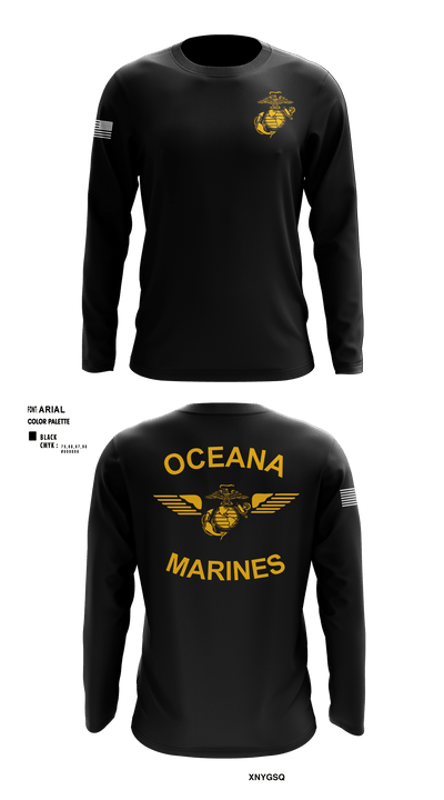 Oceana Marines 61589577 Long Sleeve Performance Shirt - 5