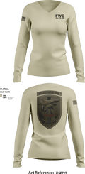 FWC SW SOG 50539560 Women's Long Sleeve V-neck Shirt - 5