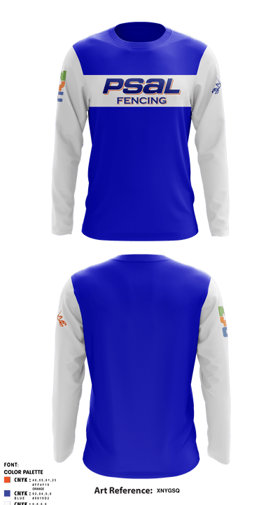 PSAL Fencing 21954605 Long Sleeve Performance Shirt - 3