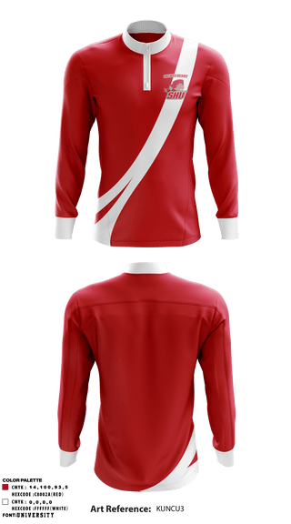 Quarter Zip Jacket, Sacred Heart University Fencing, School Spirit Store, Teamtime, Team time, sublimation, custom sports apparel, team uniforms, spirit wear, spiritwear, sports uniforms, custom shirts, team store, custom team store, fundraiser sports, apparel fundraiser
