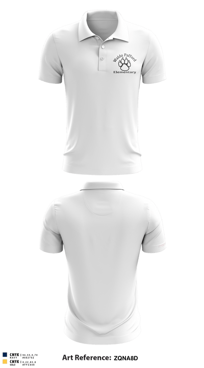 Waldo Pafford Elementary 79350355 Short Sleeve Performance Polo - 12