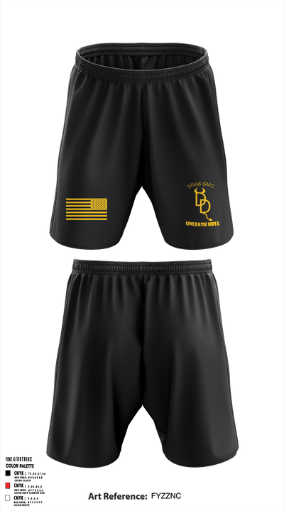 3666th SMC 60008447 Athletic Shorts With Pockets - 33