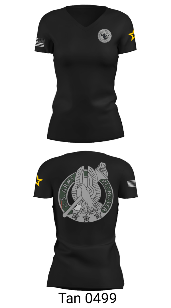 Women's Short Sleeve Vneck Shirt, , Army, Teamtime, Team time, sublimation, custom sports apparel, team uniforms, spirit wear, spiritwear, sports uniforms, custom shirts, team store, custom team store, fundraiser sports, apparel fundraiser
