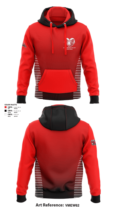 Clearwater Valley High School Basketball 63882116 Hoodie - 1