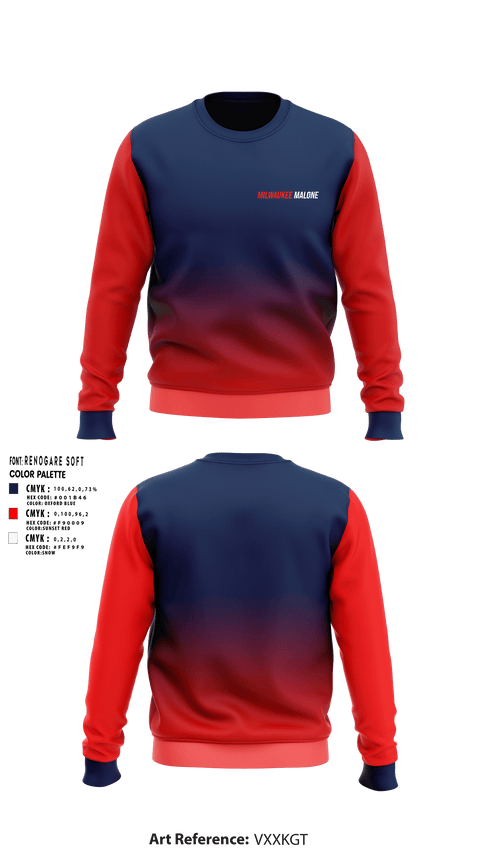Crew Neck Sweatshirt, TEAM MALONE, , Teamtime, Team time, sublimation, custom sports apparel, team uniforms, spirit wear, spiritwear, sports uniforms, custom shirts, team store, custom team store, fundraiser sports, apparel fundraiser